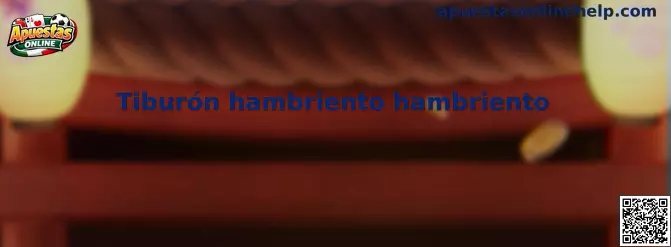 Vista amplia de Tiburón hambriento hambriento